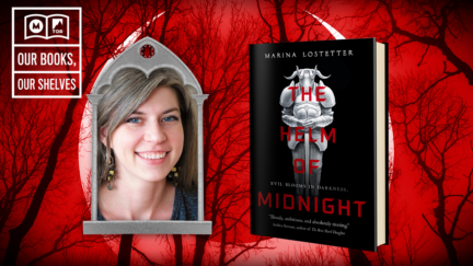 Marina Lotsetter and her book, Helm of Midnight