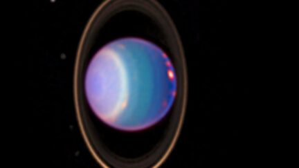 Image of Uranus taken by huble telescope