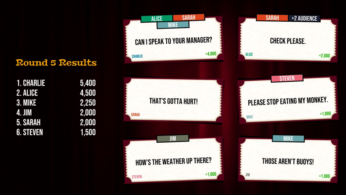 Screenshot of some of the lines