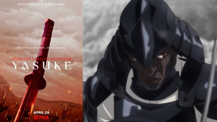 Image of Yasuke with the poster