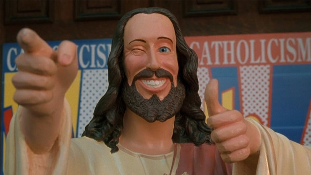 smiling buddy jesus christ from the movie dogma