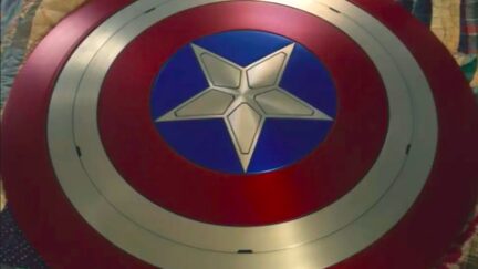 Captain America's shield in The Falcon and the Winter Soldier.