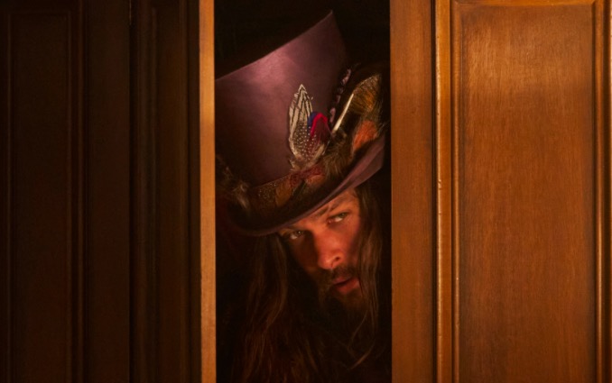 Jason Momoa as Flip peeks through a door in Netflix's Slumberland.
