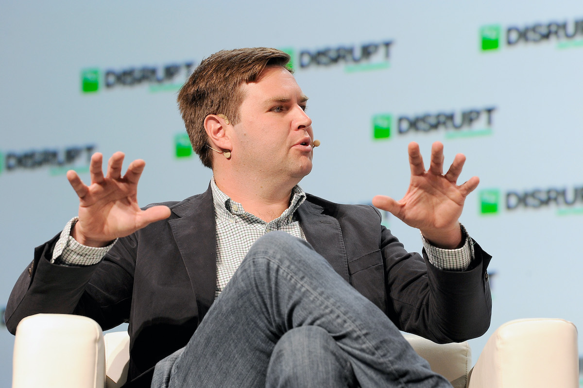 JD Vance speaks onstage during Day 2 of TechCrunch Disrupt SF