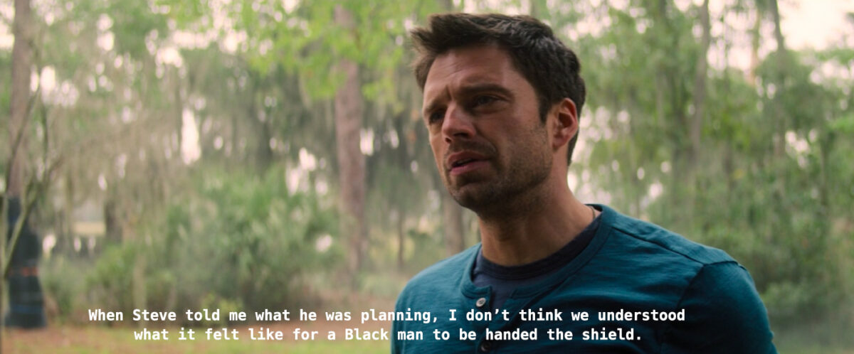 Bucky Barnes talking about Steve per usual