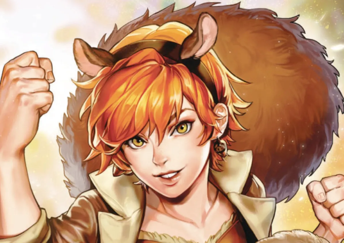 The squirrel girl in Marvel Comics.