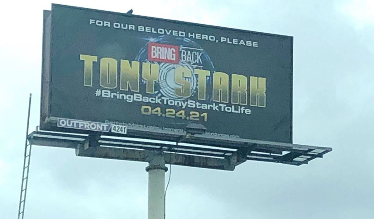 tony stark billboard