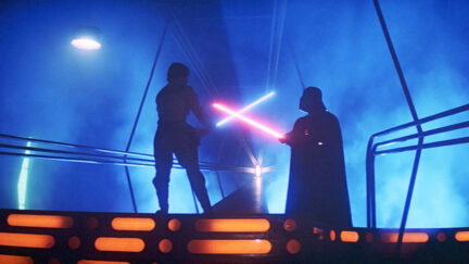 Luke and Vader face off in Empire Strikes Back