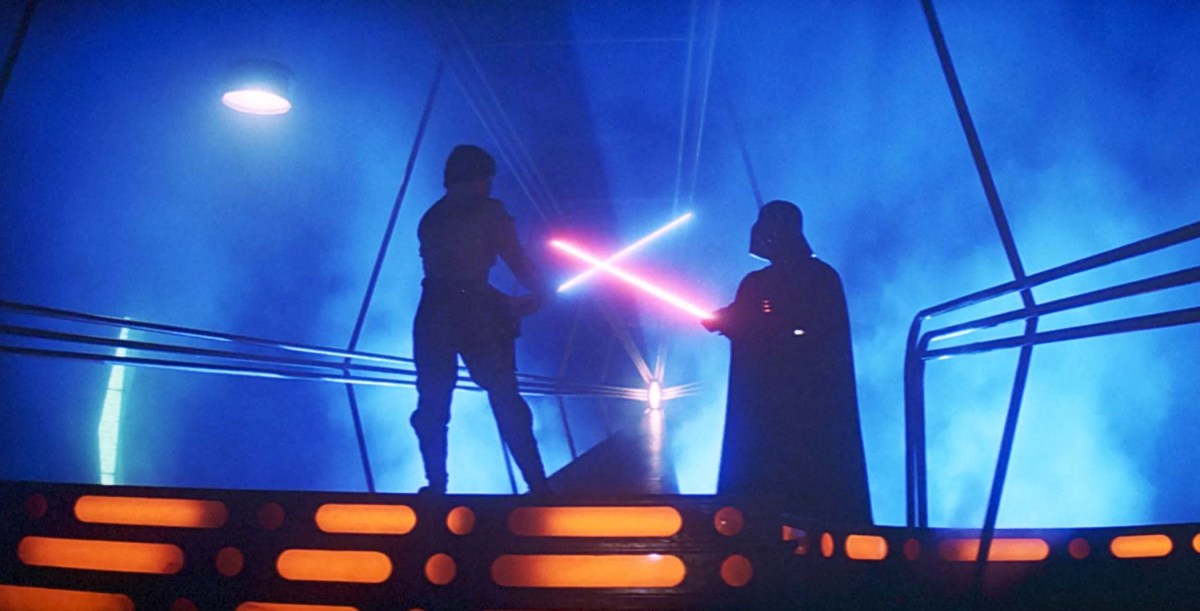 Luke and Vader face off in Empire Strikes Back
