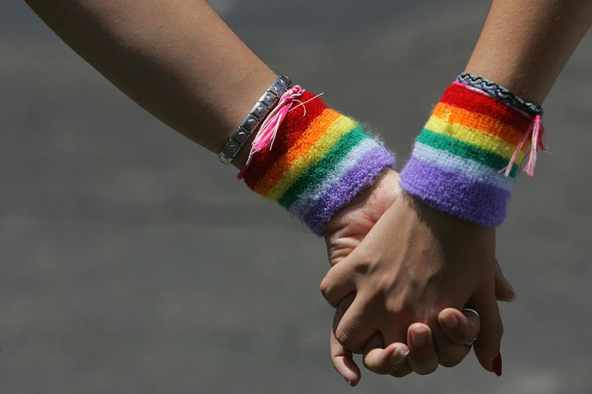 Holding hands for Pride