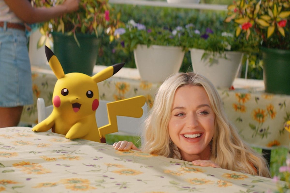 Pikachu and Katy Perry in new music video "Electric."
