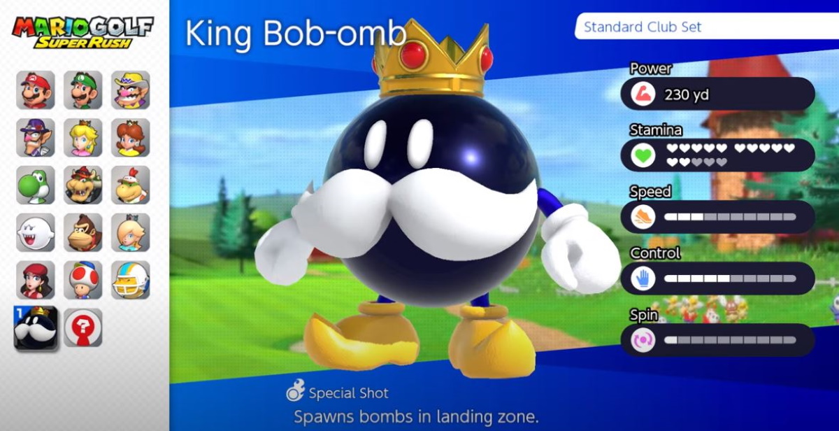 Screenshot of King Bob-omb