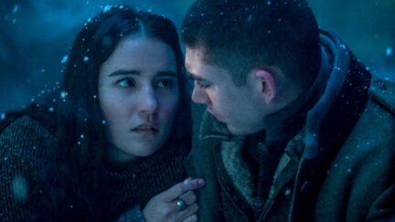 Alina and Mal gazing at each other in Netflix's Shadow and Bone.