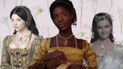 the many faces of Anne Boleyn: Natalie Dormer in The Tudors, Jodie Turner-smith in Anne Boleyn; and Geneviève Bujold in Anne of the Thousand Days