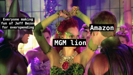 Batman and Robin auction scene but about Amazon