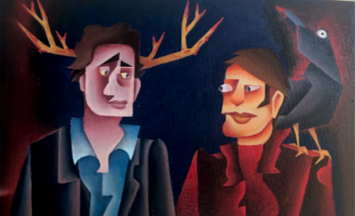Painting of Will and Hannibal from Hannibal wins congressional art competition