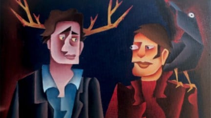 Painting of Will and Hannibal from Hannibal wins congressional art competition