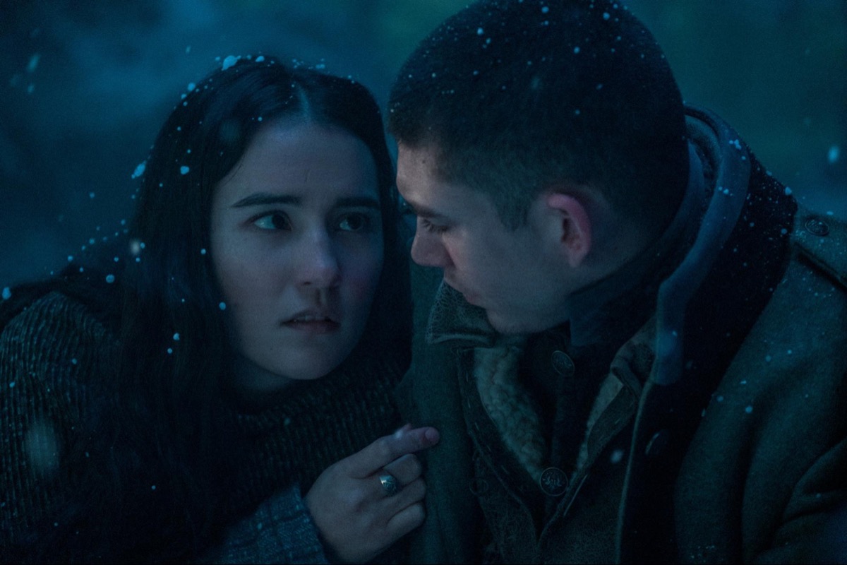 Alina and Mal looking at each other in Netflix's Shadow and Bone.