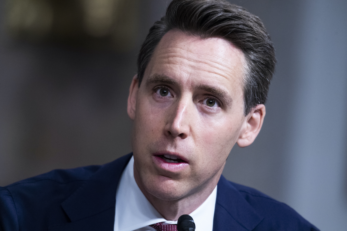 Josh Hawley looks perplexed.
