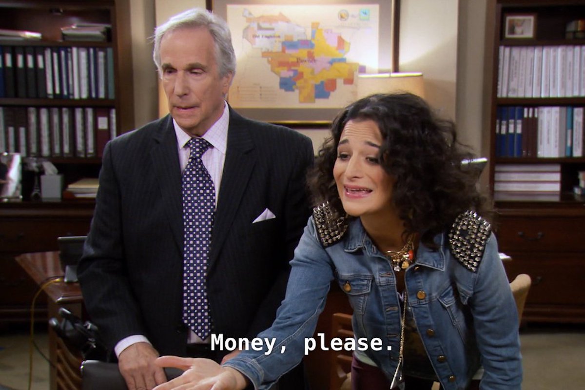 Parks & Recreation's Mona Lisa holds out her hand and says "M...