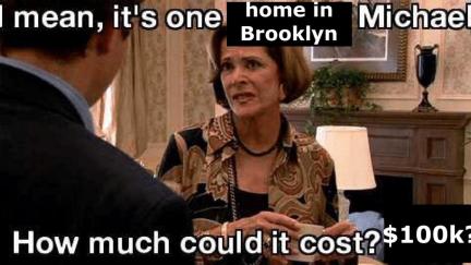 A meme of Lucille Bluth looking disdainful with the text 