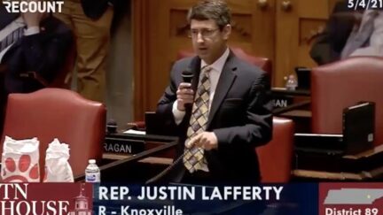 Tenessee lawmaker speaks from the House floor.