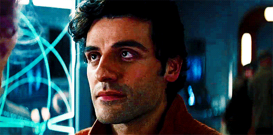 Poe Dameron smirking