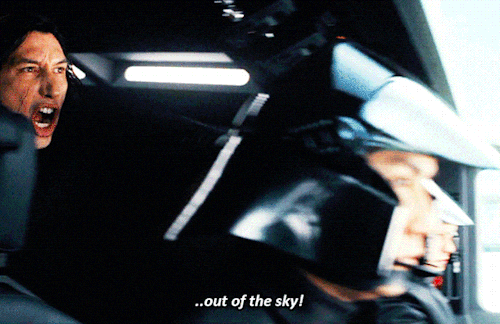 kylo ren blow that piece of junk out of the sky