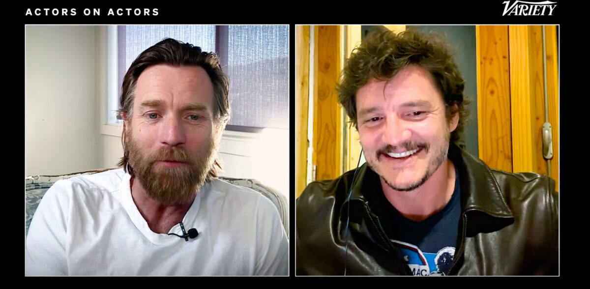 Pedro Pascal and Ewan McGregor interviewing each other