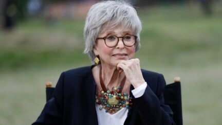 Rita Moreno speaks during the Rita Moreno Puerto Rican Day Parade Celebration during the 2021 Tribeca Festival.