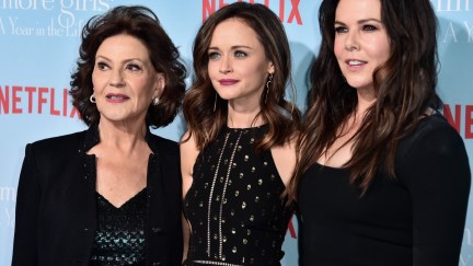 LOS ANGELES, CA - NOVEMBER 18: (L-R) Actors Kelly Bishop, Alexis Bledel and Lauren Graham attend the premiere of Netflix's 