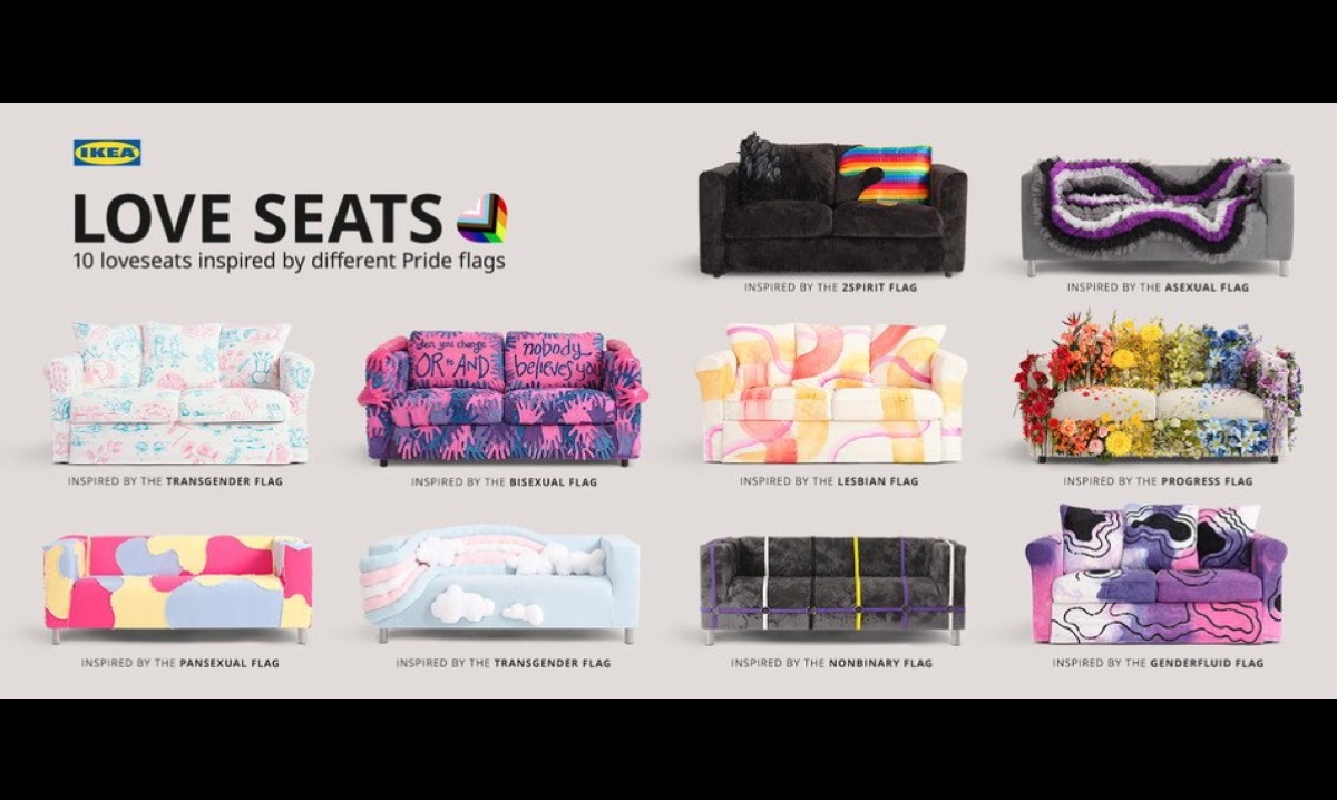 Ikea pride couch selection
