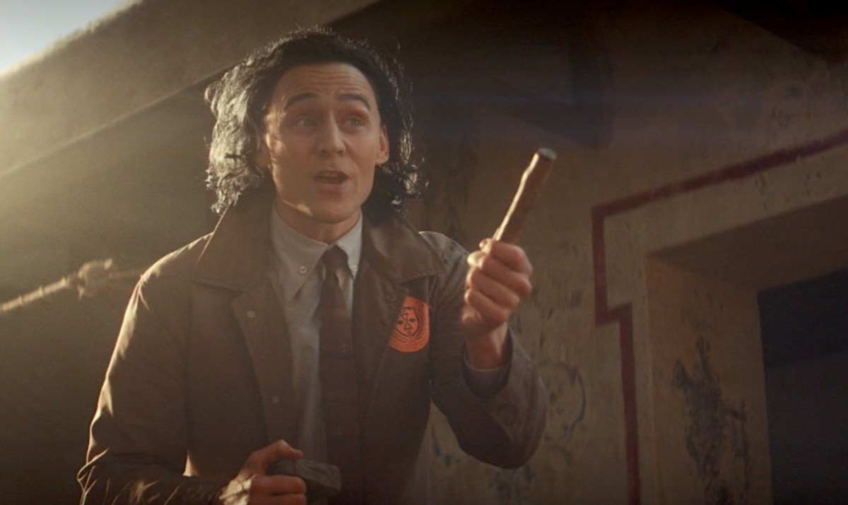 Tom Hiddleston as Loki speaks Latin in a scene from the 'Loki' TV series