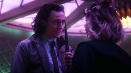 Loki holding a dagger