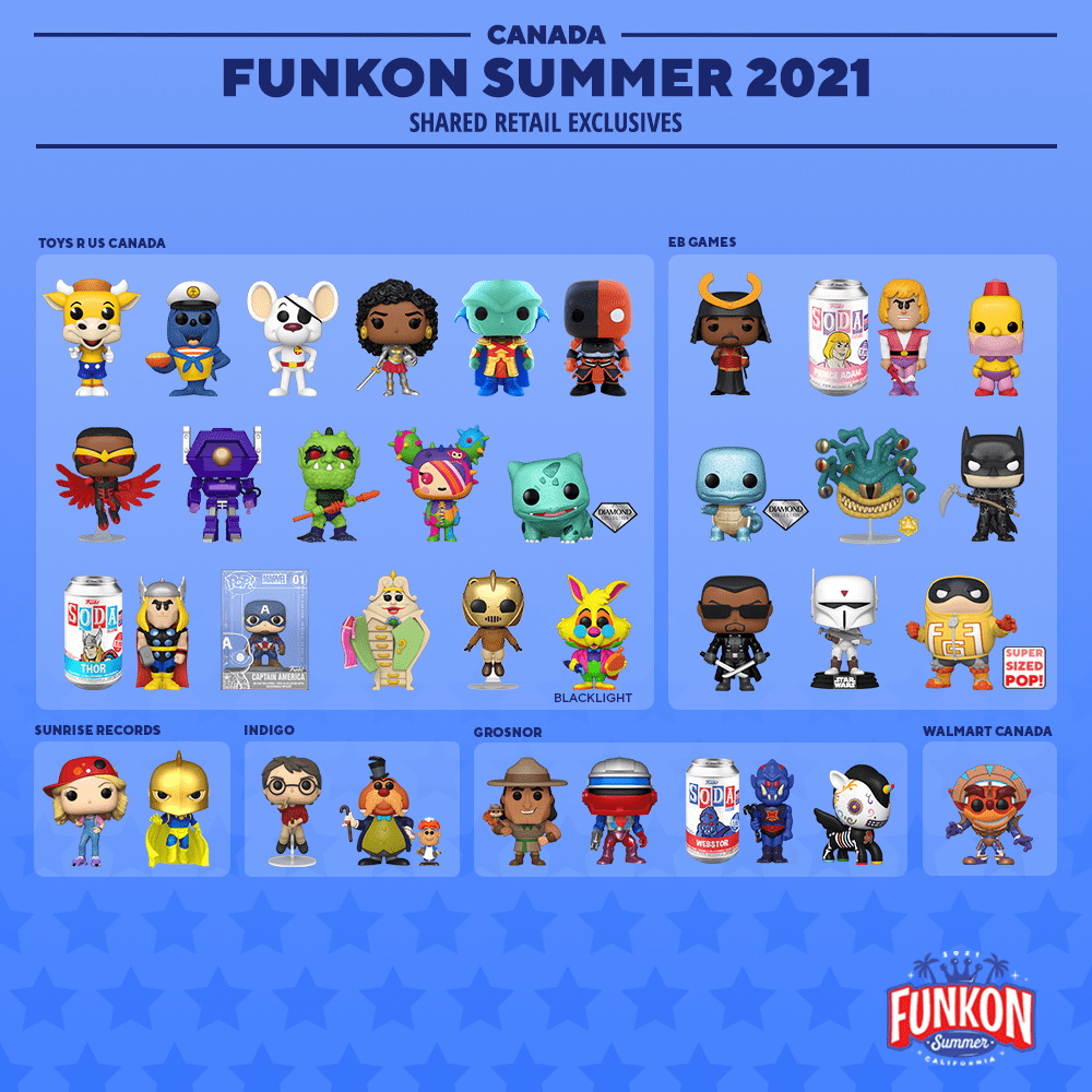 Funko exclusives Canada