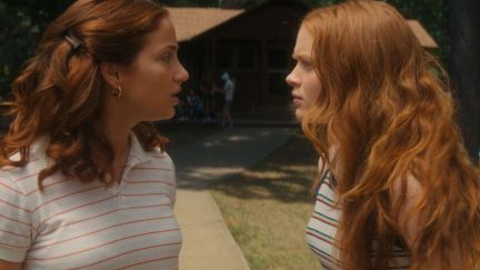 Emily Rudd and Sadie Sink in Fear Street Part Two: 1978.