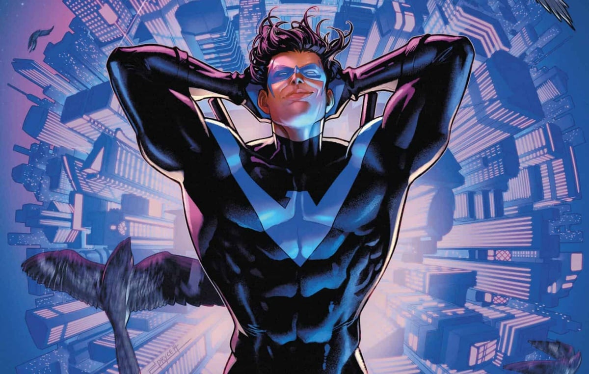 nightwing is sexy and he knows it