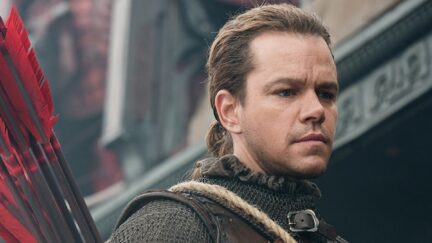 A still of Matt Damon in The Great Wall.