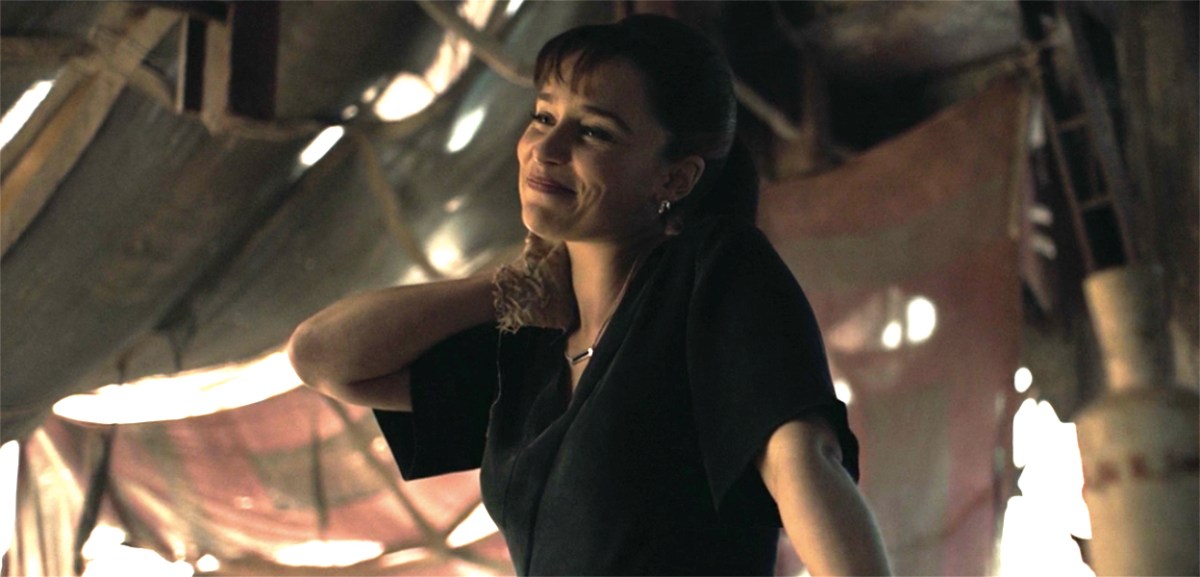 Emilia Clarke as Qi'ra in Solo: A Star Wars Story.