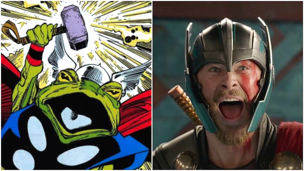 Marvel Comics Frog Thor and Thor actor Chris Hemsworth