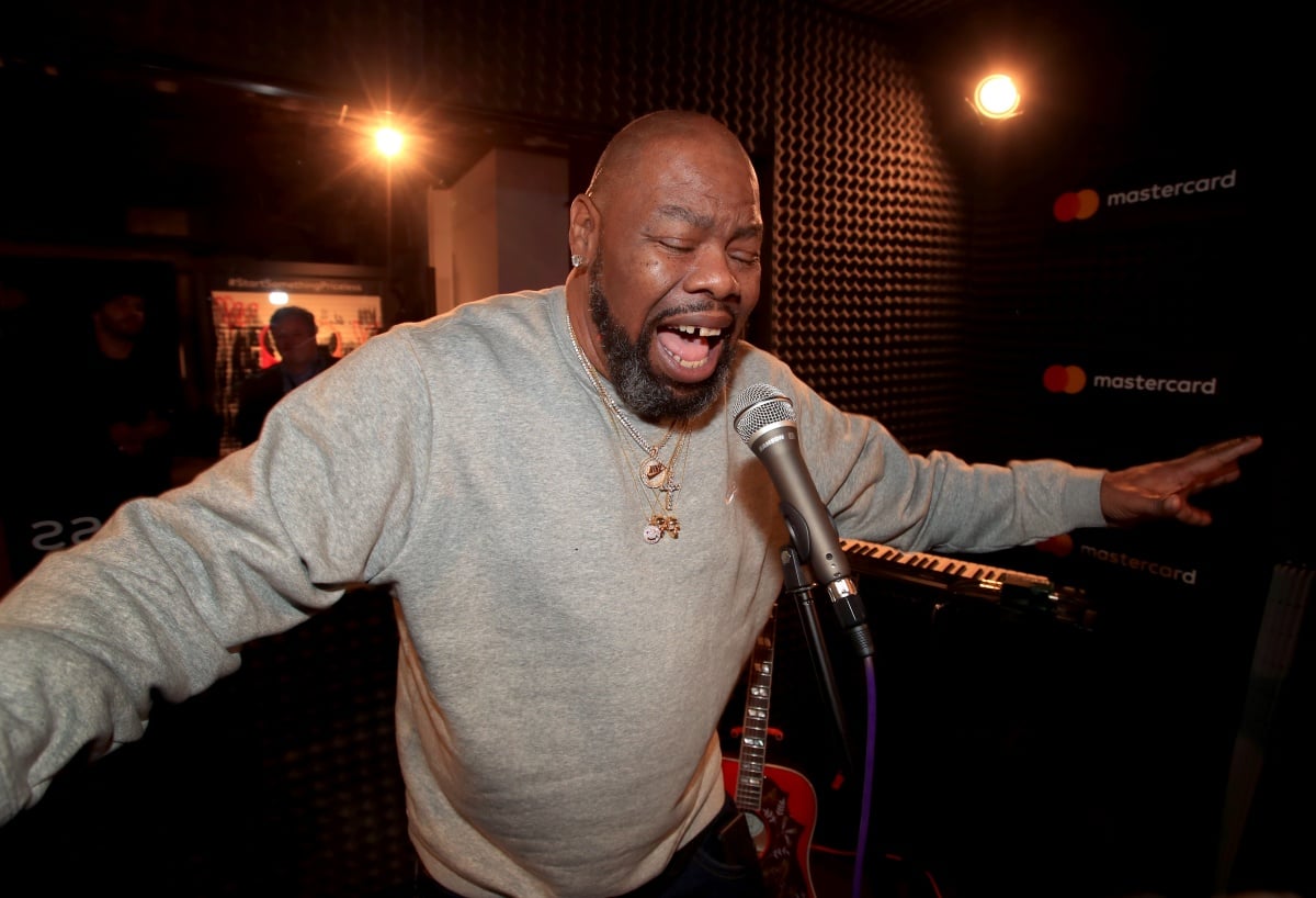 NEW YORK, NY - JANUARY 25: Biz Markie in recording studio during #TBT Night Presented By Buzzfeed at Mastercard House on January 25, 2018 in New York City. (Photo by Christopher Polk/Getty Images for Mastercard)