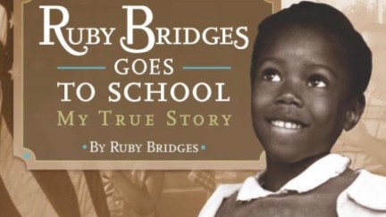 Ruby Bridges Goes to School book cover.