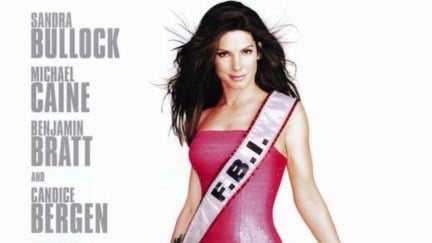 Sandra Bullock on the Miss Congeniality poster.