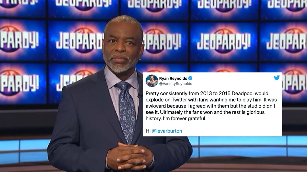 Ryan Reynolds tweets support of levar burton hosting jeopardy!