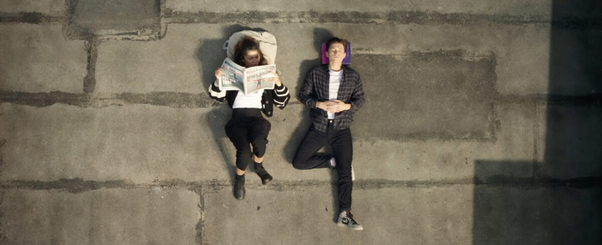 Zendaya as Tom Holland as Peter Parker in Spider-Man: No Way Home