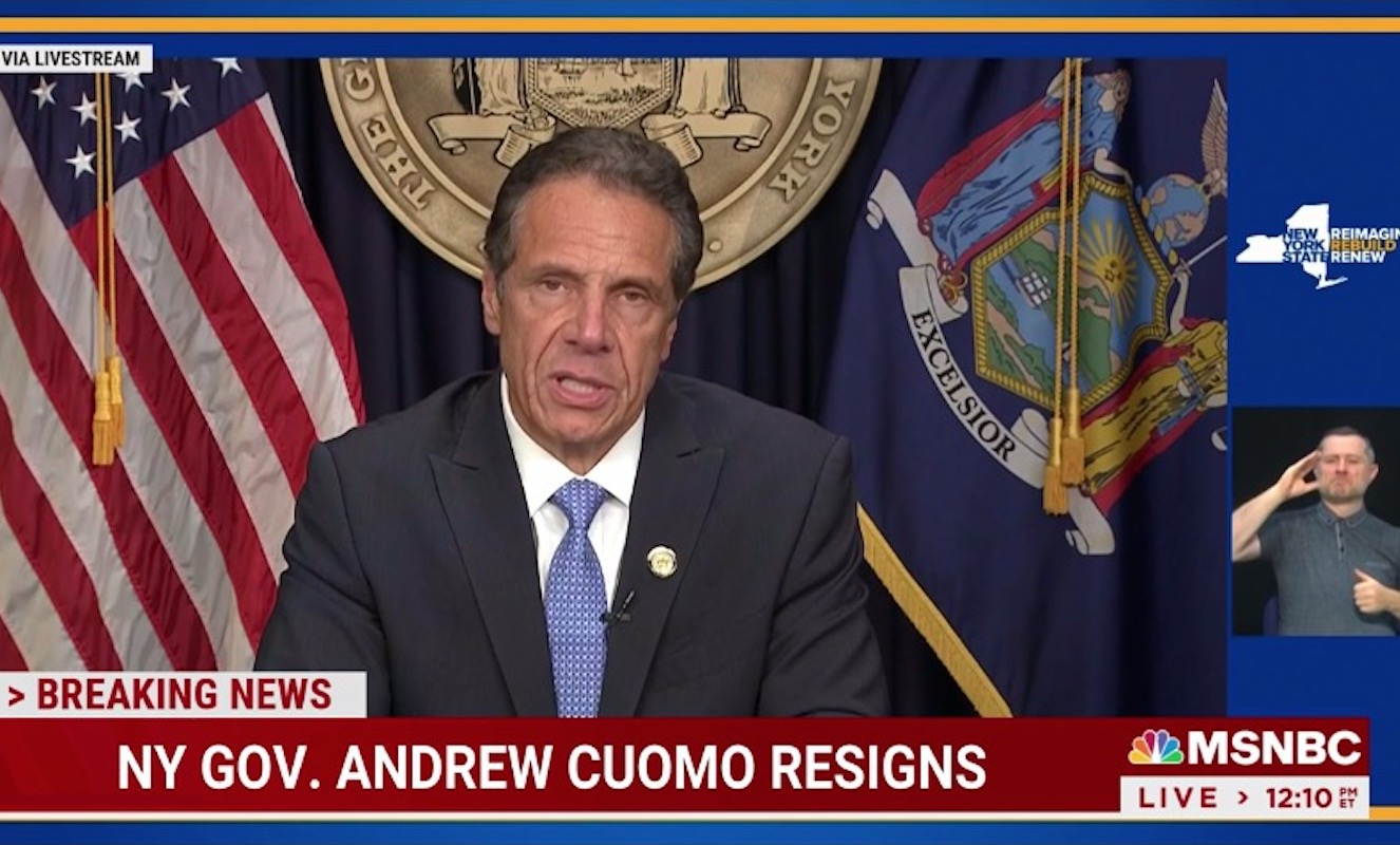 Andrew Cuomo resigns during a press conference
