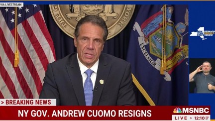 Andrew Cuomo resigns during a press conference