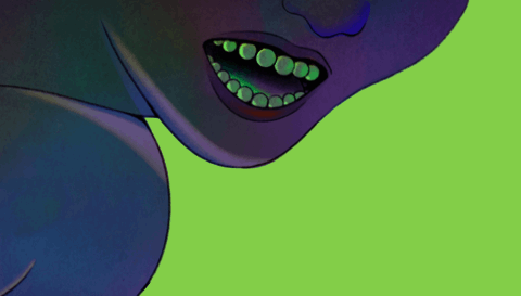 gif of teeth falling. (Image: Angie Wang.)