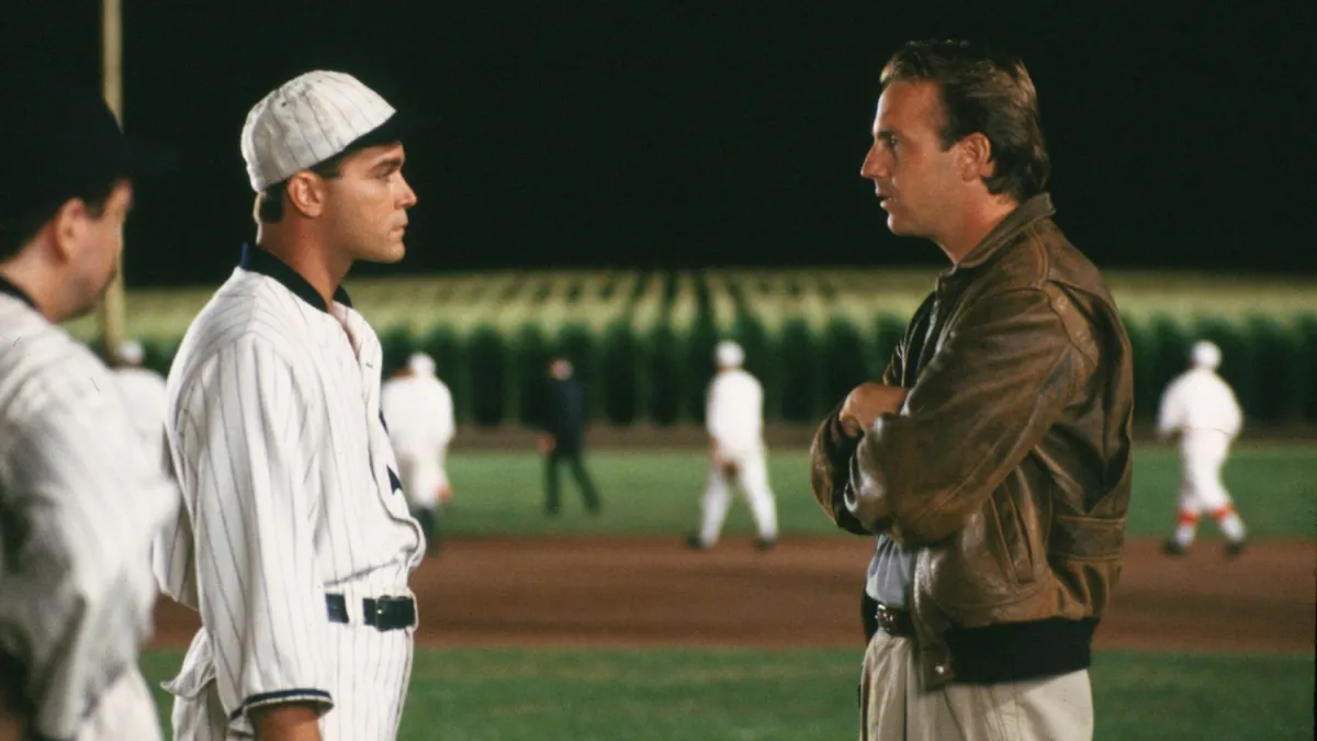 Kevin Costner and Ray Liotta in Field of Dreams