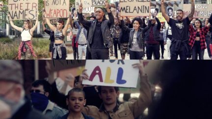 this is what it looks like when privileged people protest on television